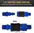 Master Elite Series 12 Piece Industrial I/M Type Plug Air Fittings Set with 1/4" NPT Male Threads