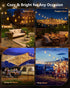 37FT 10+1 Bulbs, Dimmable 3 Commercial Brightown Solar String Lights Outdoor Waterproof with Remote, LED Shatterproof