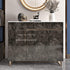 Black Marble Contact Paper, 15.7" x 78.7" Peel and Stick Waterproof Decorative Wallpaper for Countertops and Cabinets