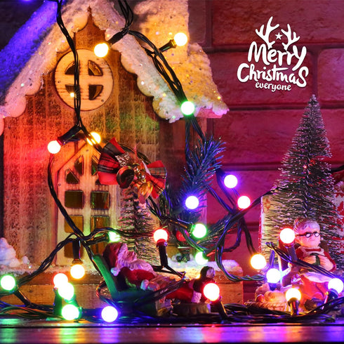 66ft 200 Dimmable Brizled LED Color Changing String Lights, Warm White & Colored Christmas Lights, Berry String Lights