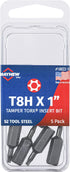 Mayhew Tools 19358-4 Tamperproof Torx Power Bit, T25H x 2", 4-Pack by Mayhew Tools