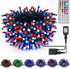 HOME LIGHTING 66ft Christmas Decorative Mini Lights, 200 LED RGB Changing 8