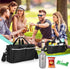 32/40 oz 3 Trunab Water Bottle Carrier with Drawstring Buckle, Cup Holder Bag with Detachable Divider, Cup Carrier