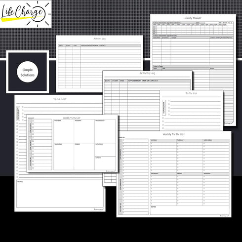 Hourly Planner Notepad, 50 Page Planning Pad w/Appointment Time Block, 8.5 X 11, A4 Sheets for Office Work Schedule