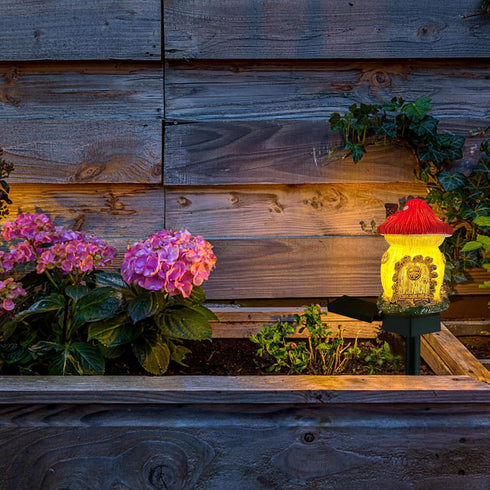 Mushroom Solar Lights Outdoor, Waterproof Fairy Houses Lights, Decorative Solar Powered Garden Stake Lights for Lawn.