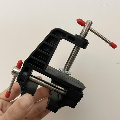 Mini Table Clamp Small Hobby Bench Vice for Repairs Modelling Painting and Crafting (Black)