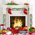 Gingerbread House Christmas Stocking Bulletin Board Decorations - 63ft Winter Border Paper for Classroom, Office
