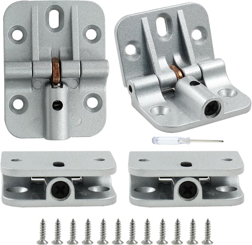 LifCratms 4 180 Pcs Adjustable Locking Hinges, Degree Folding Table Hinge, Zinc Alloy, Powder Coated
