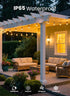 25FT 12 2200K Outdoor String Patio Lights, LED Patio Lights Waterproof, Connectable Shatterproof Hanging Outside String