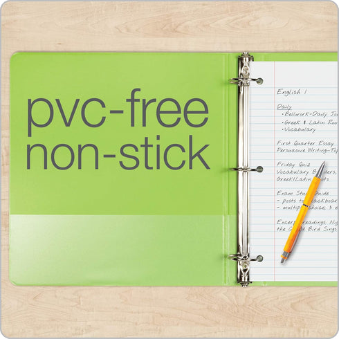 Cardinal 3 Ring Binders, Round Rings, 1.5 Inch, Holds 350 Sheets, ClearVue Presentation View, Pack of 4