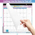 Magnetic Calendar for Fridge 2024, 10'' x 10'', Jan-Dec, 6 Topic Design with Ruled Blocks