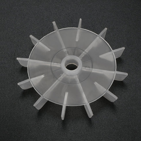 uxcell 120mmx15mm Round Shape Motor Fan Blade, White Engineering Plastic with 12 Vanes