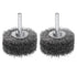 uxcell 2PCS Wire Wheel Brush for Drill Attachment, 2" Carbon Steel for Cleaning Rust Stripping