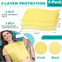 750 13" 18"(Yellow) Newwiee Pcs Disposable Dental Bibs Bulk Waterproof Tattoo Sheet Patients for Lash Nail Art Tray