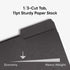 Smead Interior File Folder, Black, 1/3-Cut Tab, Letter Size, 100 per Box (10243)