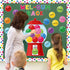 WATINC 105Pcs Back to School Gumball Machine Cutouts, Colorful Bubble Gumballs Bulletin Board Decoration Set