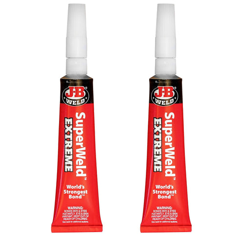 J-B Weld Superglue Gel 15g, 2 Pack - SuperWeld Extreme Gel