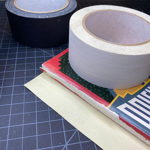 Self-Adhesive Book Repair Tape, 2 Inch Wide, White by Lineco for Book Spine & Paper Pages