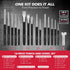25-Piece Set Punch and Chisel with Roll Pin Punches, Includes Taper, Pin, Center Punches & Cold Chisels
