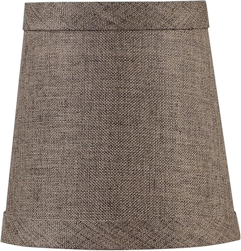 Aspen Creative 51013-2, 3" 4" 4" Set 2 Empire Clip-On Chandelier Lamp Shade, Iron, Top x Bottom x Slant Height