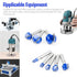 SMJXTOP 8Pcs Set 1/4 Inch Bit-1/4 5/16" 3/8" 1/2" 5/8" 3/4" 7/8" 1" Cove Box Round Nose Router Bit Shank, Carbide