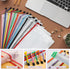 Umriox Small Zipper Pouch, 9.5x7.1 in (12 Colors, 36 Packs) Mesh Bags with Zipper for Office Supplies Storage