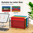 MaxGear Hanging File Organizer: Letter Size File Holder, Metal Mesh Black Desk Storage for Office, Home, School, 2 Pack