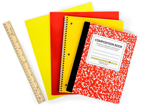 K-5 32 Back to School Supply Box Grades - School Supply Boxes - Piece School Supplies Kit Includes Markers, Crayons