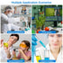 TEHAUX 48 Well Disposable Serving Tray - Pill Filler Tray for Capsules, Lab Equipment Well Cap Tray, Tissue Culture Kit