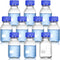 Yopay 10 Pack Media Storage Bottles with GL45 Blue Screw Cap, 250ml Reusable Glass Bottle for Labs or Home Use