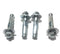 Sleeve Anchors with Nuts & Washers - Zinc Plated Steel, Hex Head, 5/16" x 1.5" Long (4 Pack)