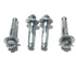 Sleeve Anchors with Nuts & Washers - Zinc Plated Steel, Hex Head, 5/16" x 1.5" Long (4 Pack)