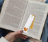Set 2 WIRESTER of Metal Bookmarks with Light Gold Tassel for Students, Reader, Teachers, Book Lovers - Golden Cochin