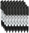 Permanent Markers, 80 Count Black Fine Point, Waterproof & Smear Proof Markers, Quick Drying Office Supplies for Home