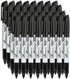 Permanent Markers, 80 Count Black Fine Point, Waterproof & Smear Proof Markers, Quick Drying Office Supplies for Home