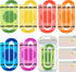 Sandure 48 Pack Jumbo Acrylic Paper Clips, 4" X 2" 24Pcs Teacher Paper