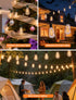 Hobbynors 10-Pack 24V ST38 Bulbs Bulbs (E12 2700K 120V LED Replacement for Outdoor String Lights, Shatterproof Plastic