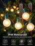 25FT G40 27 Bulbs,Outdoor Frosted Christmas Lights,Globe Christmas Lights with Frosted White String Lights for Outside