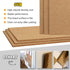 TUPARKA 6 Pack Cork Board 12"x12" - 1/4" Self-Adhesive Corkboards for Wall with 100 Push Pins Wall Bulletin Boards Square Bulletin Boards Cork Tiles for Wall Home School Office Decorative by TUPARKA