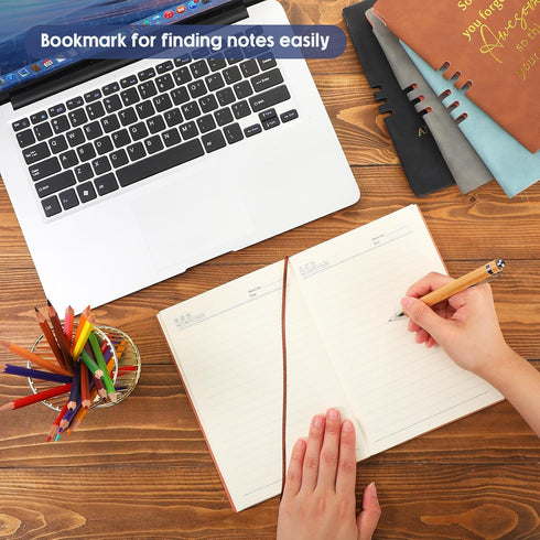 Fulmoon 10 Pcs Employee Appreciation Gifts, A5 Leather Inspirational Journal Bulk for Teachers, Students
