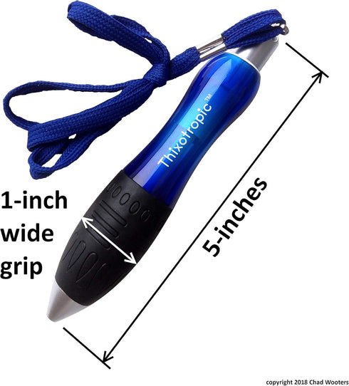 Super Big Fat Pen for Arthritis, 5 Pack, Blue Ink with 5 Refills