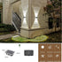 2 Pack, 4 ASLIDECOR Solar Wall Lights Up Down Led Solar Sconce,Waterproof Deck Fence Lighting for House Outdoor Decor