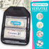 Money Organizer for Cash | Wallet Organizer with 6 Zippered Pockets | Cash Envelopes for Budgeting | Black
