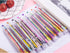Hicarer 16 Pack Multicolor Pens 8-in-1 Retractable Ballpoint Pens 8 Colors Transparent Barrel Ballpoint Pen for Office School Supplies Students Children Gift by Hicarer