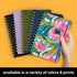 PAPERAGE Lined Spiral Journal Notebook, Rainbow Stripe, 160 Pages, Medium 5.5 inches x 8 inches, 100 GSM Thick Paper,