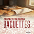 8x27" Linen Baguette Bag Single Baguette Bread Bag for Homemade Artisan Bread, Unbleached Reusable Food Storage