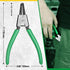 SK 7-Inch Snap Ring Pliers - External Circlip Pliers with 90-Degree Bent Jaw, Tip Diameter 5/64'', Premium CR-V Steel