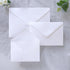 PONATIA 50 Pack A1 White Envelopes, 3 5/8 x 5 1/8 Inches for Weddings, RSVP, Christmas Cards, Baby Showers
