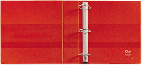 Avery Heavy-Duty 3 Ring Binder, 4 Inch One Touch EZD Rings, 4.5 Inch Spine, 1 Red Binder (79584) by AVERY