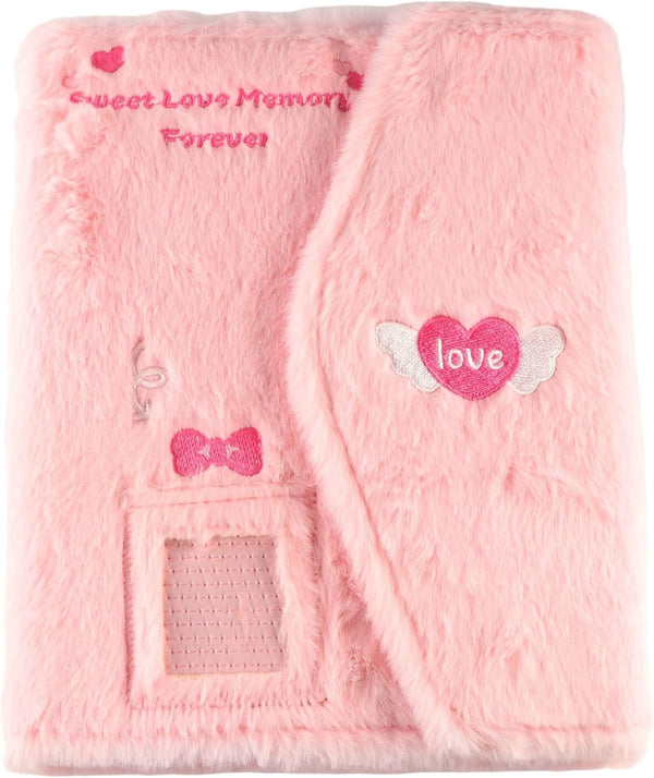 Kpop Photocard Binder, Plush Cover, A5 Refillable 6 Ring Budget Binder, Mini Notebook Planner